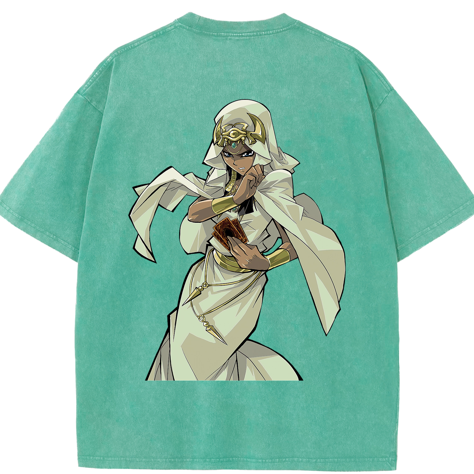 （画像用） 遊☆戯☆王 Yu-Gi-Oh! 綿100% ヴィンテージ風 半袖Tシャツ（背面プリント）